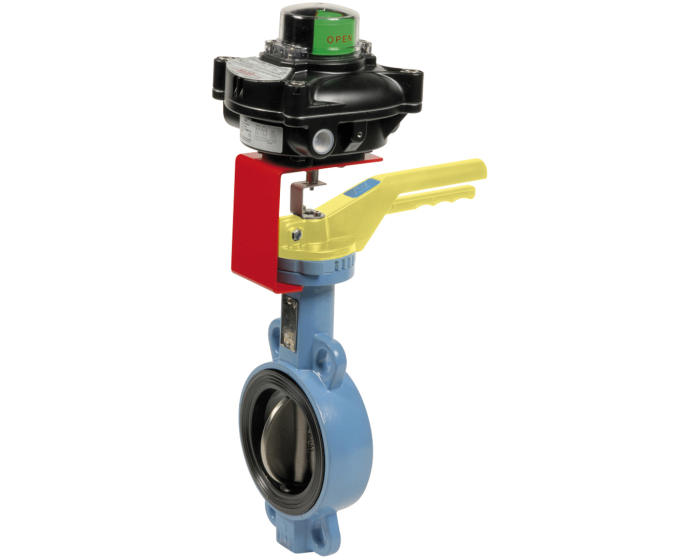 Butterfly valve 1141 + limit switch box SK012 DN40